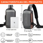 Mochila Antirrobo Premium con Puerto USB 🔒⚡ | Bolso Cruzado Impermeable con Múltiples Compartimentos, Diseño Ergonómico y Carga para Celular 📱
