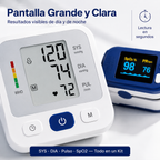 🫀❤️ Kit VitalCare® - Tensiómetro Digital de Brazo + Oxímetro de Pulso, Control de Presión Arterial y Saturación de Oxígeno, Resultados en Segundos, Para Toda la Familia 🏠💙✅