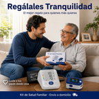 🫀❤️ Kit VitalCare® - Tensiómetro Digital de Brazo + Oxímetro de Pulso, Control de Presión Arterial y Saturación de Oxígeno, Resultados en Segundos, Para Toda la Familia 🏠💙✅