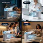 💨CoolAir™ Enfriador de Aire Portátil con Agua y Hielo - Alivio inmediato contra el calor ❄️